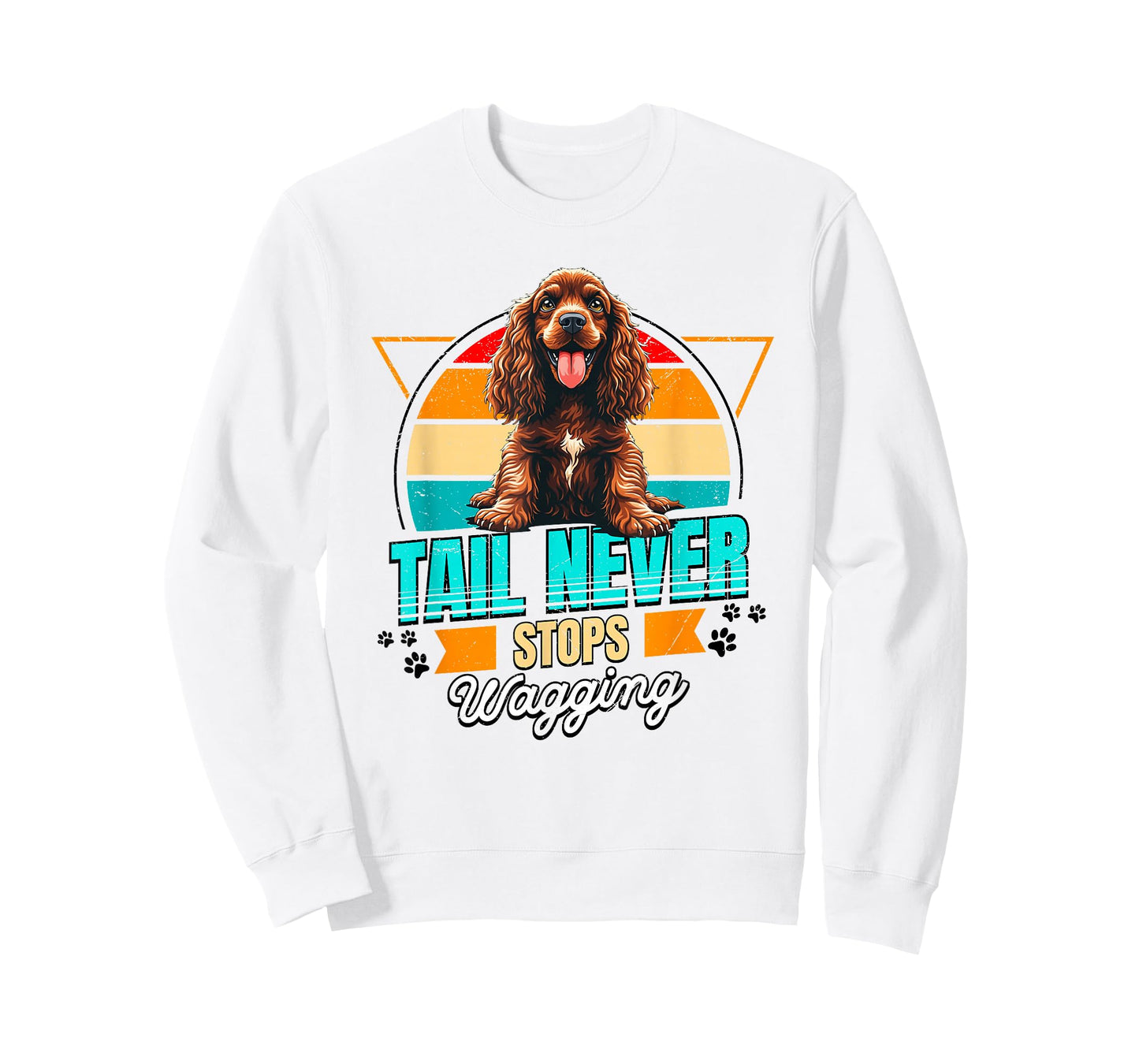 English Cocker Spaniel Lover Funny Cocker Spaniel Retro T-Shirt