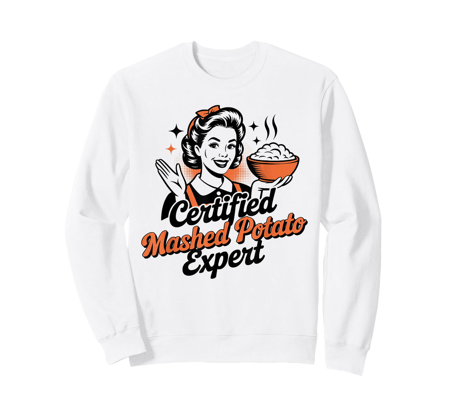 Funny Certified Mashed Potato Expert for Sweet Potato Lovers T-Shirt