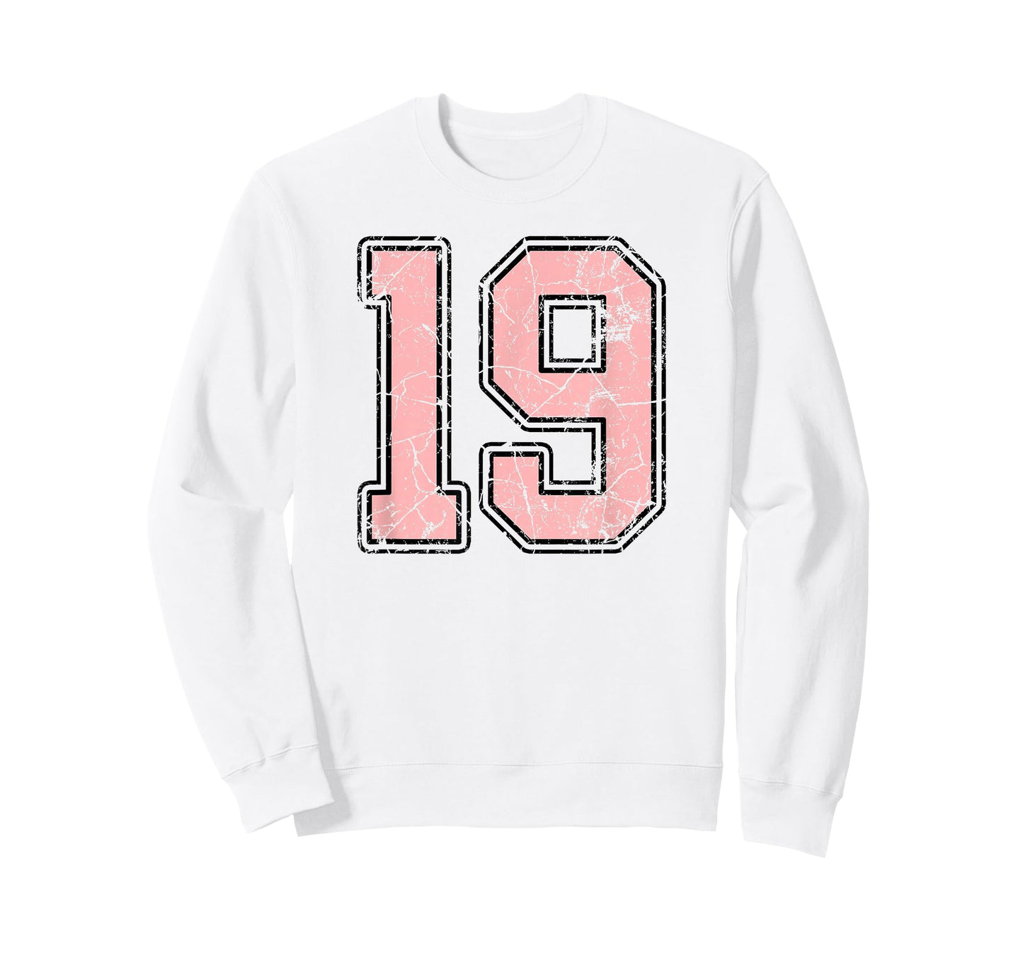 Pink and Black Number 19 Jersey Player Uniform #19 Fan T-Shirt