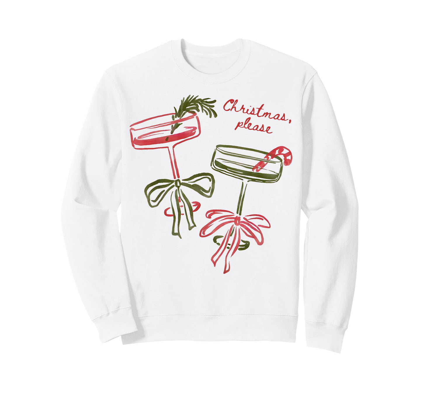 Martini Coquette Christmas Please Tini Bit Merry Girly Women T-Shirt