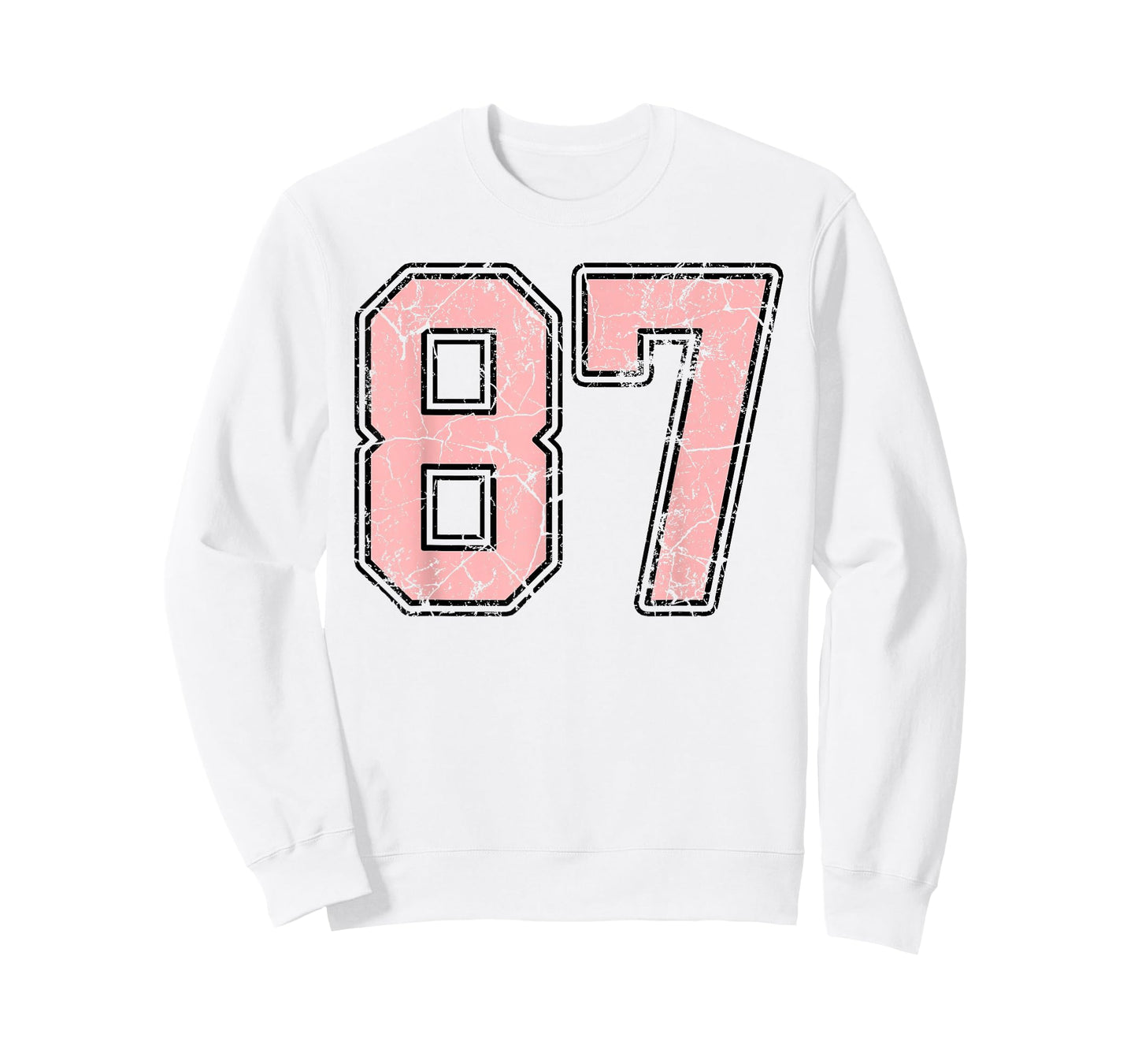 Pink and Black Number 87 Jersey Player Uniform #87 Fan T-Shirt