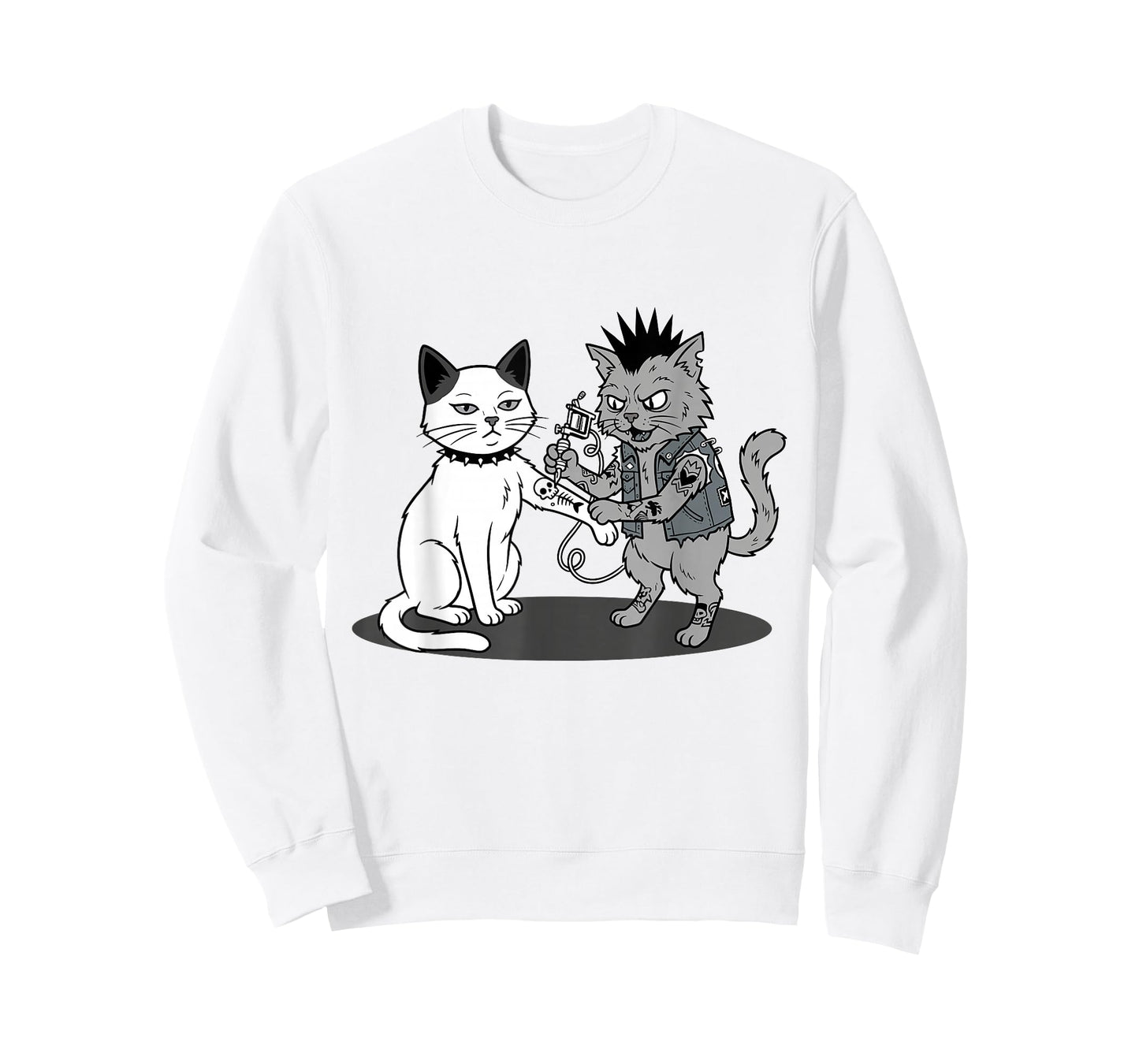 Cat Tattooing Cat Funny Meme Inked Kitty Humor Tattoo Artist T-Shirt