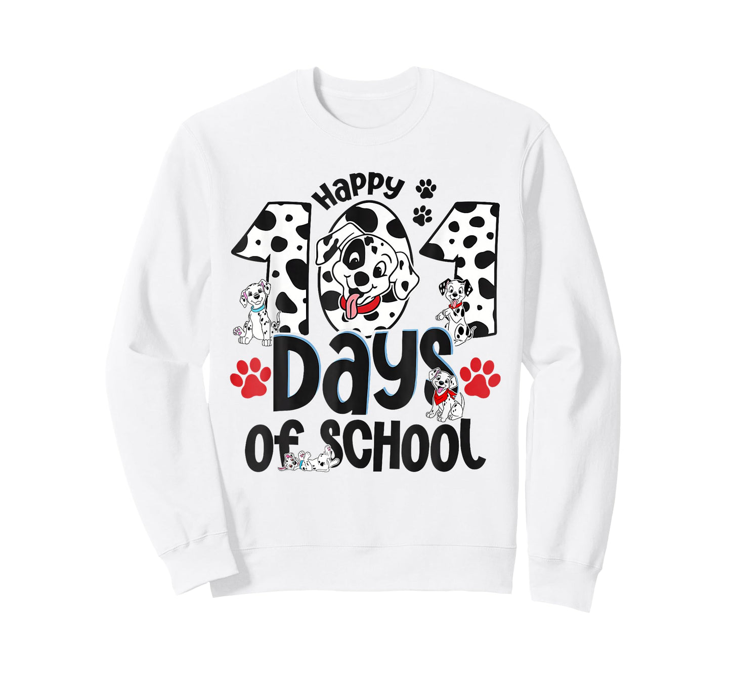 Happy 101 Days School Cute Dog 100 Days Smarter Student Kids T-Shirt