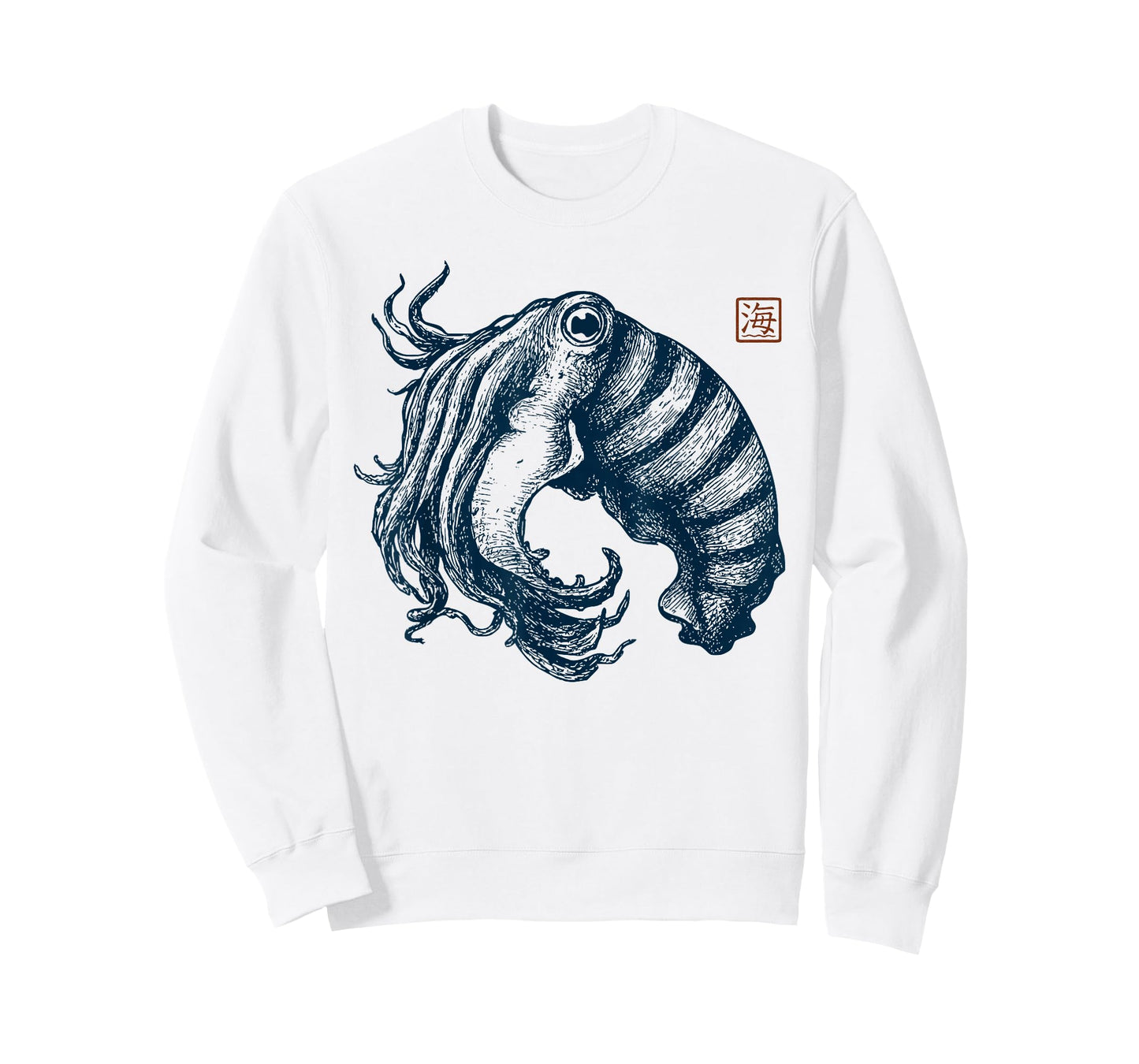 Mystic Cuttlefish, Japanese-Ocean-Spirit T-Shirt
