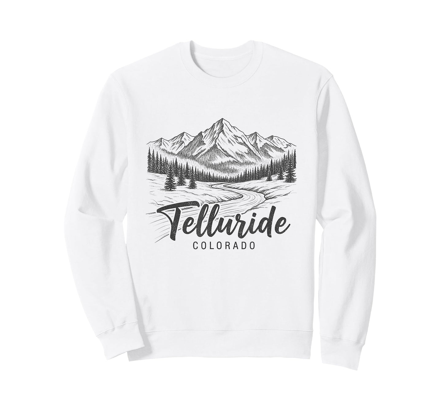 Telluride Colorado Sketch Art Design T-Shirt