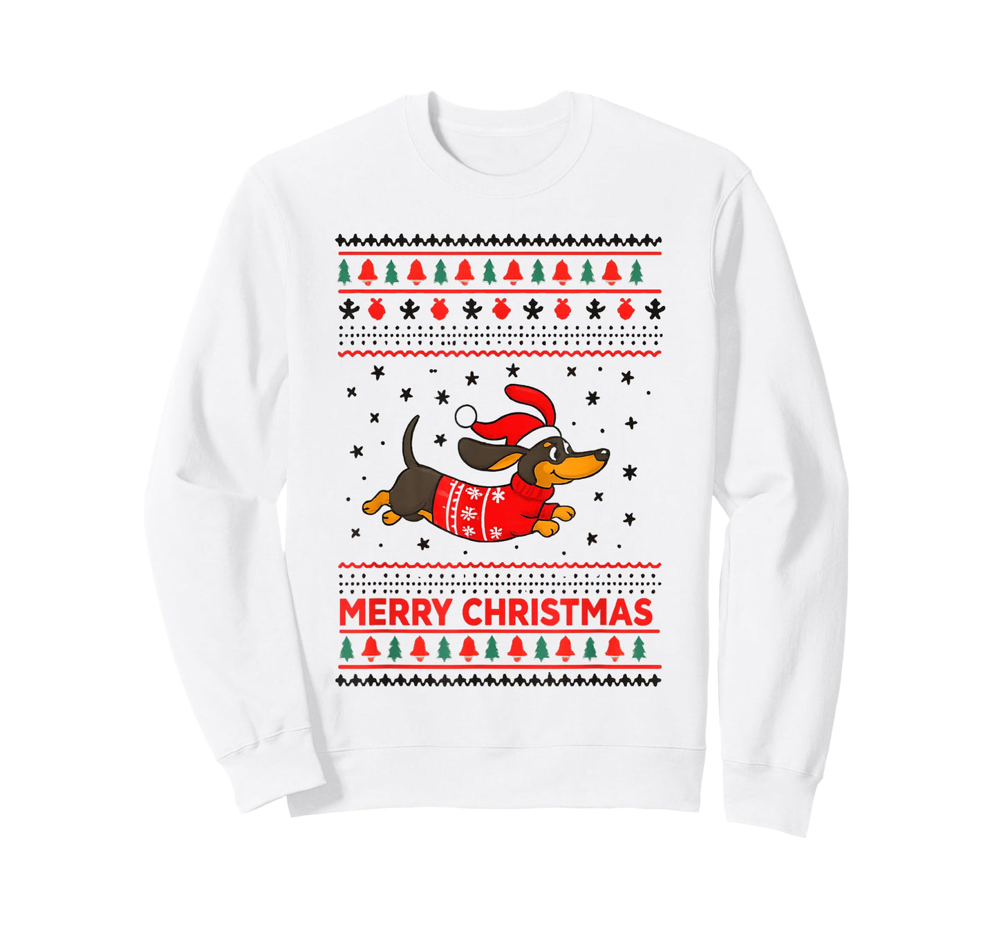 Merry Christmas Wiener Dog, Dachshund Christmas Xmas T-Shirt