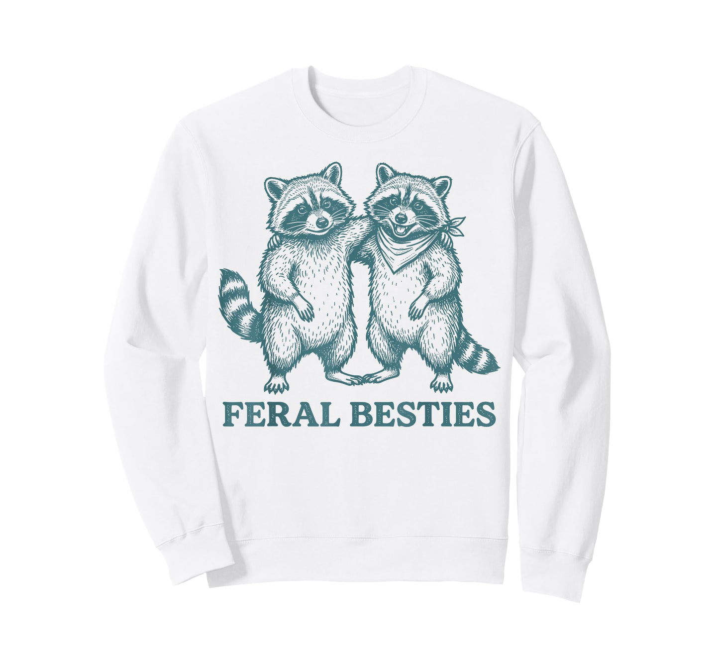 Feral Funny Bestie 2 Best Friend Matching BFF Birthday T-Shirt