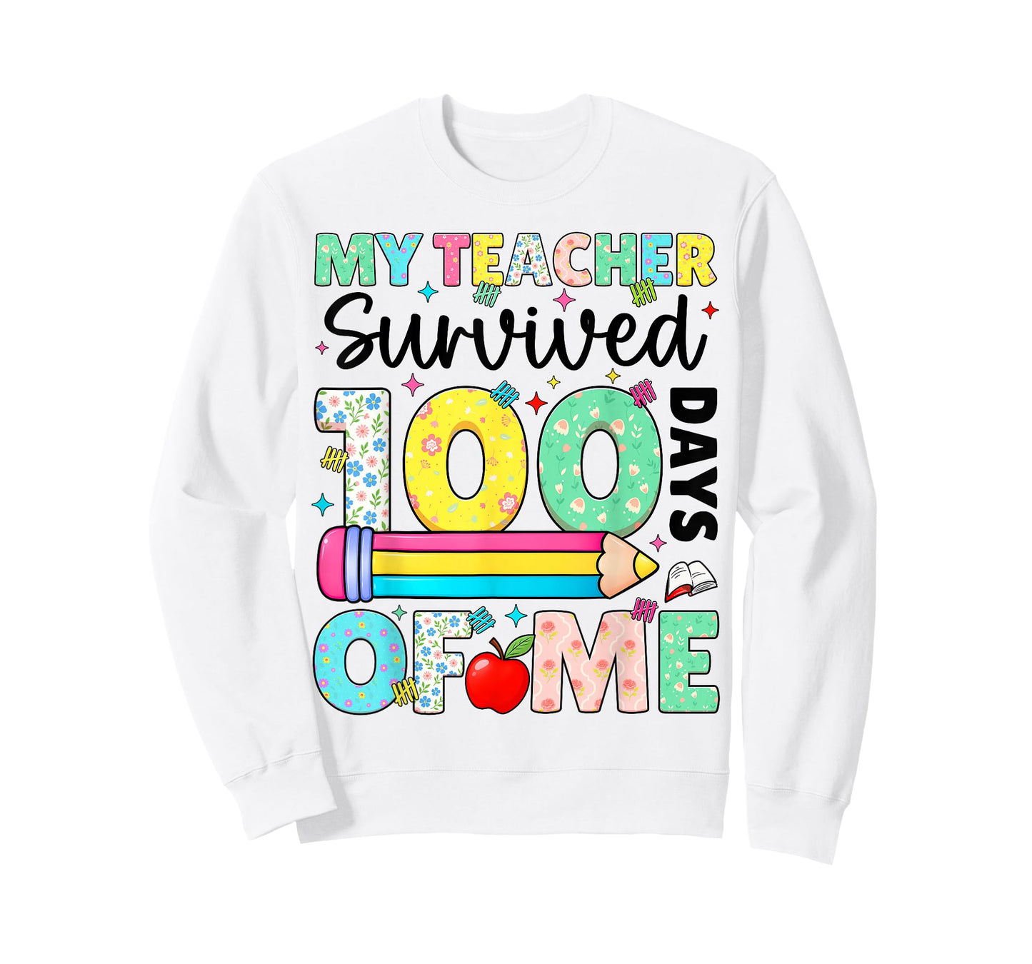 My Teacher Survived 100 Day of Me 100th Day Boy Girl T-Shirt