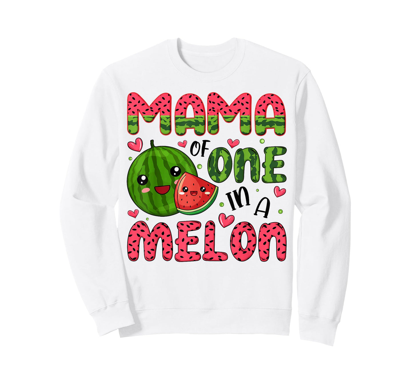 Mama of One in A Melon 1St Birthday Watermelon Party T-Shirt
