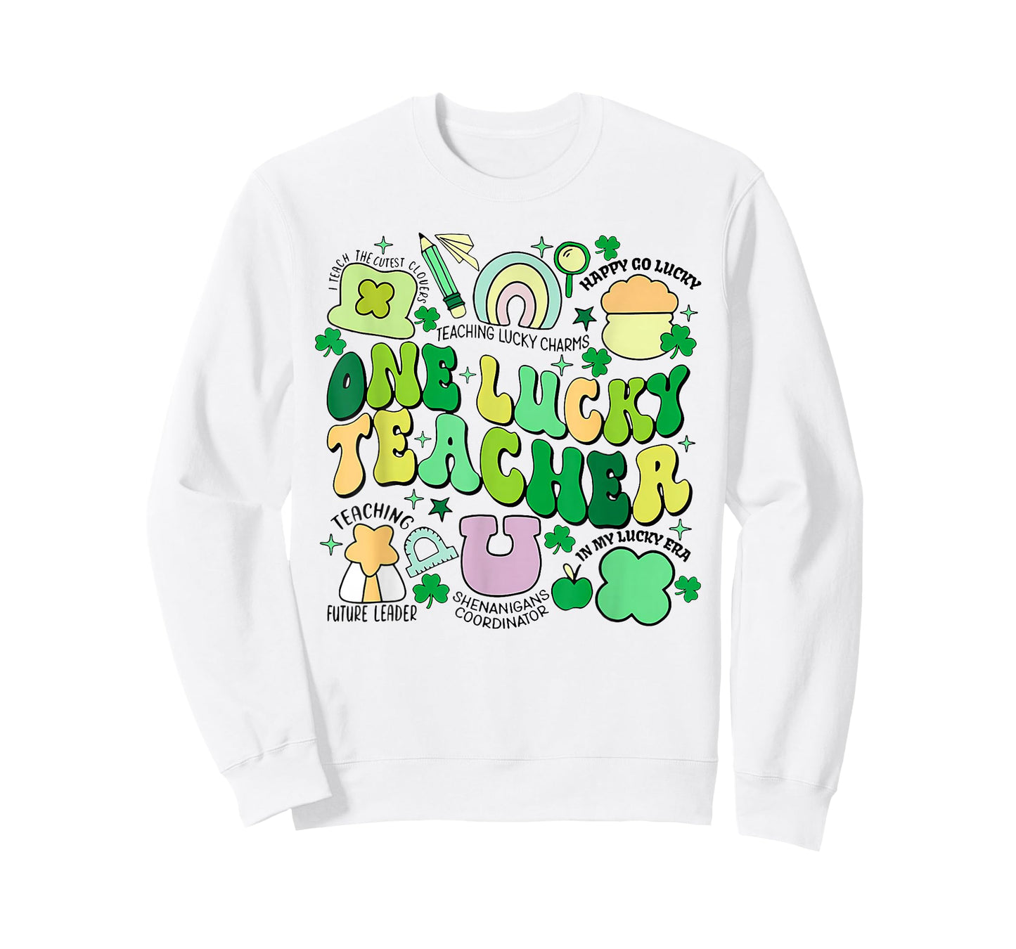 One Lucky Teacher St. Patrick's Day Irish Teacher Lucky Era T-Shirt
