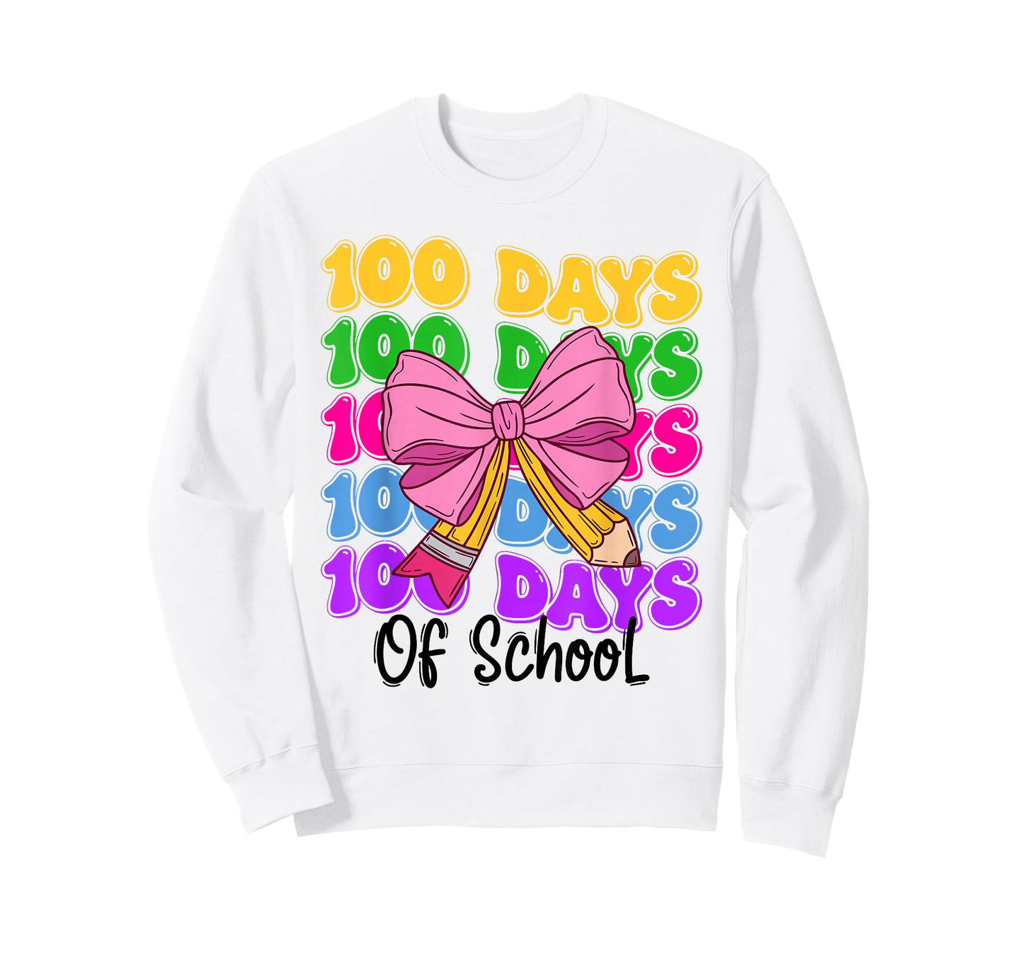 100th Day of School Girls Coquette Bow Teachers Kids T-Shirt