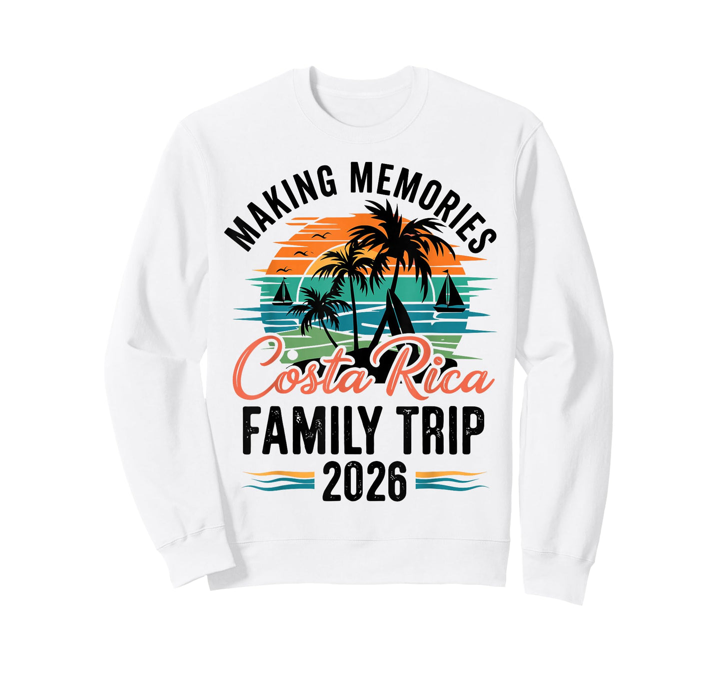 Costa Retro Rica Family Trip Matching Vacation Squad 2026 T-Shirt
