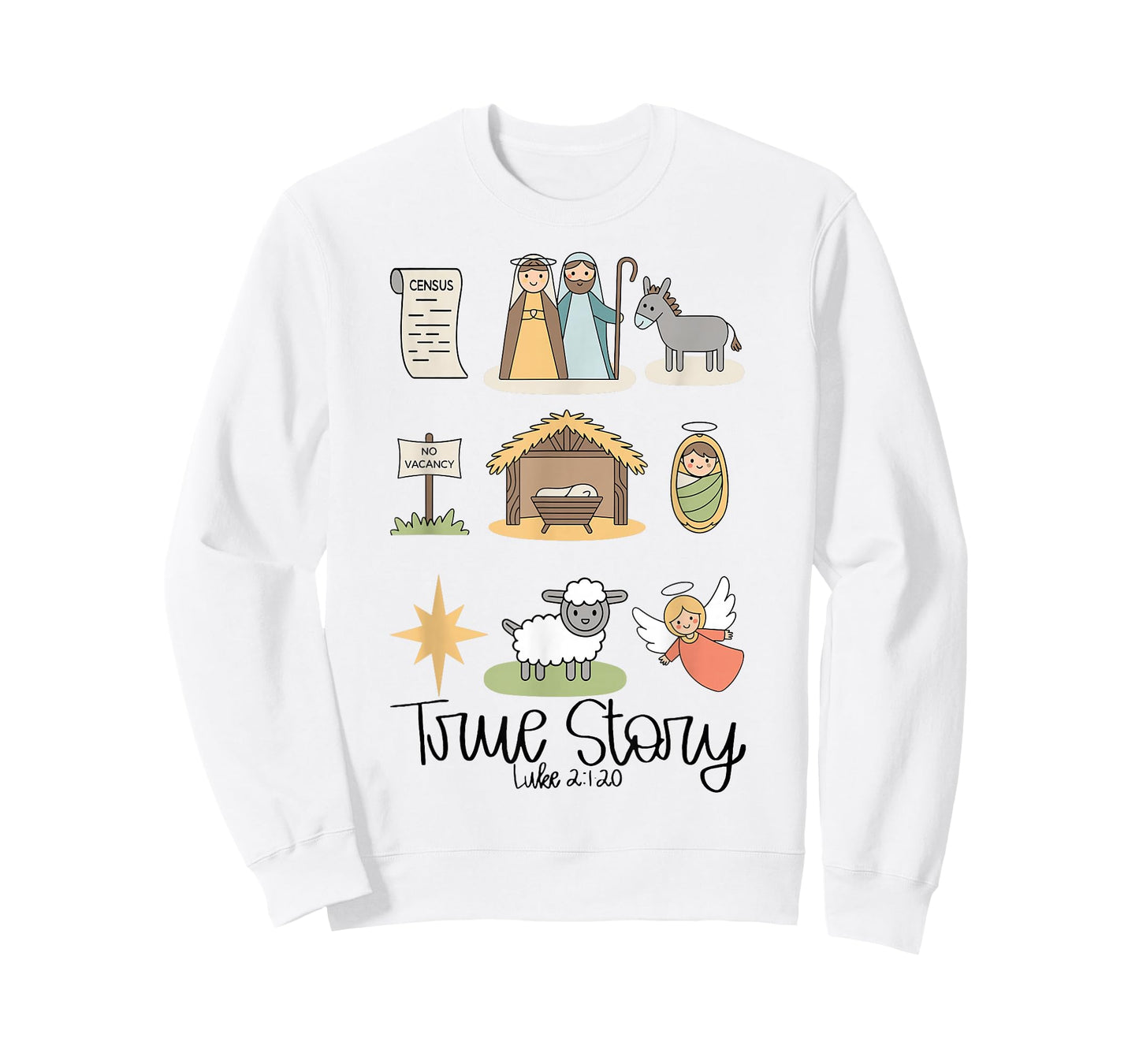 True Story Jesus Nativity Christian Christmas T-Shirt