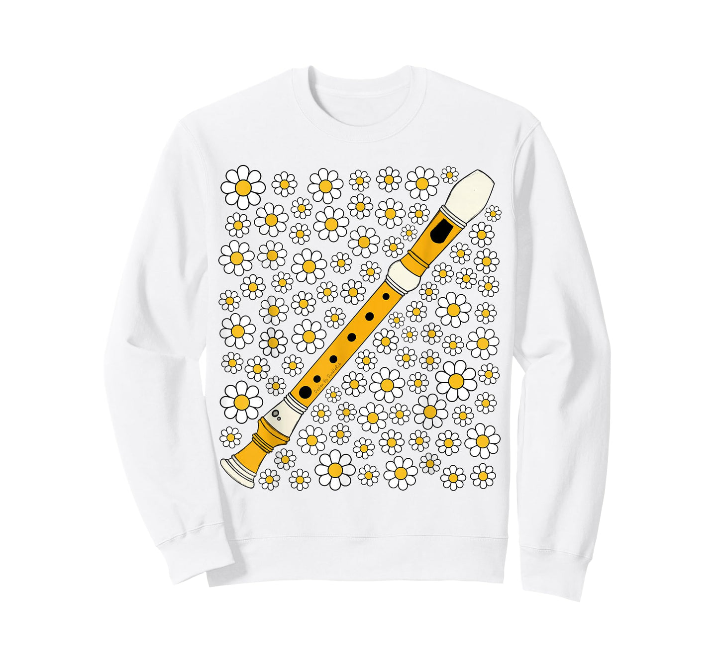 Recorder Floral Flowers Recorderist Musician Spring Summer T-Shirt