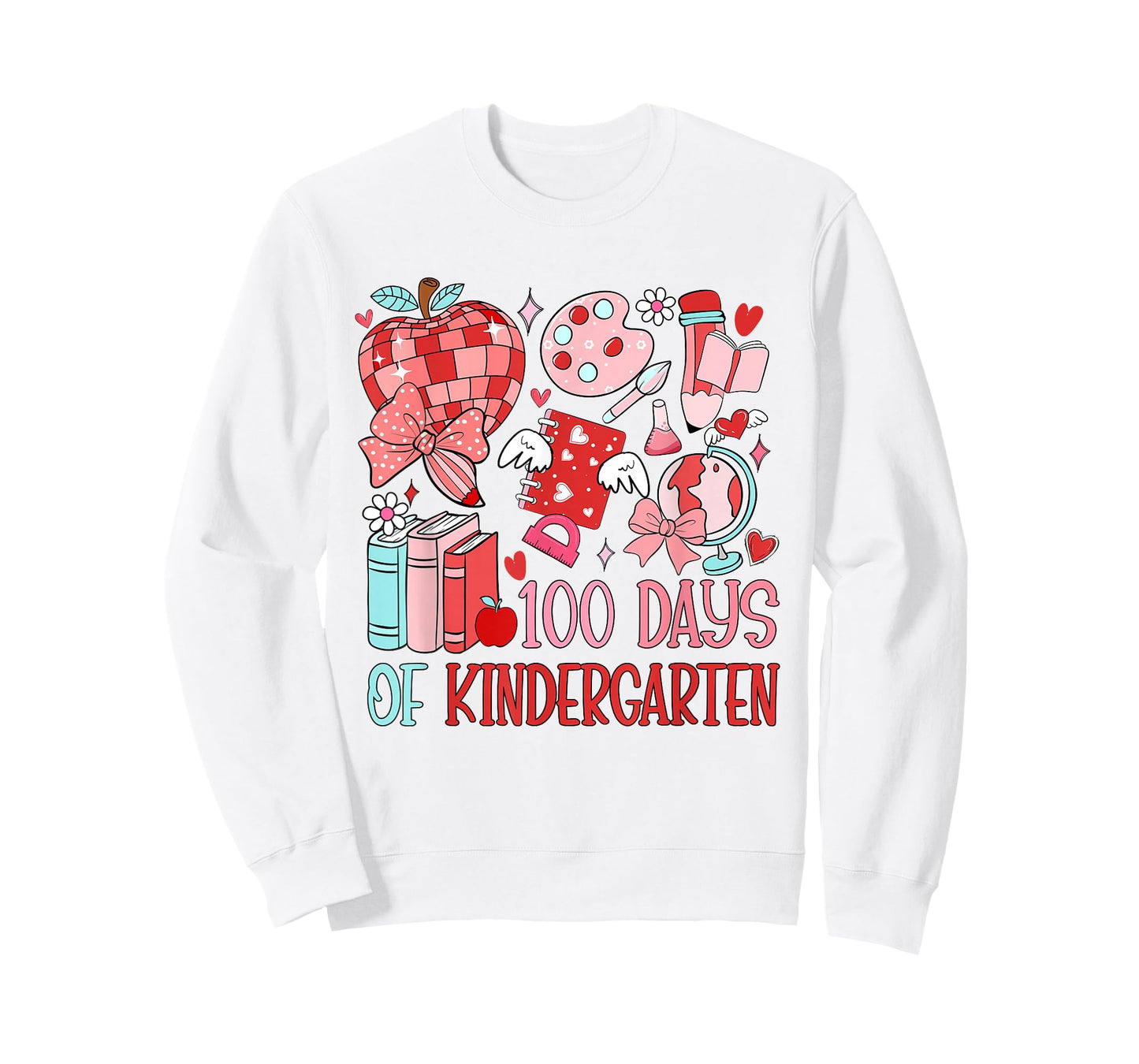 100 Days of Kindergarten 100th Day of School Teacher Kids T-Shirt