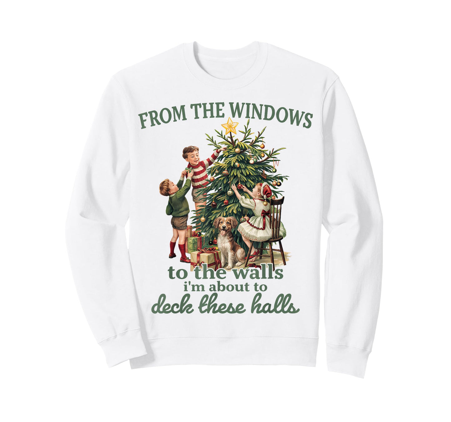 Funny Christmas from The Windows to The Walls I'm About to T-Shirt