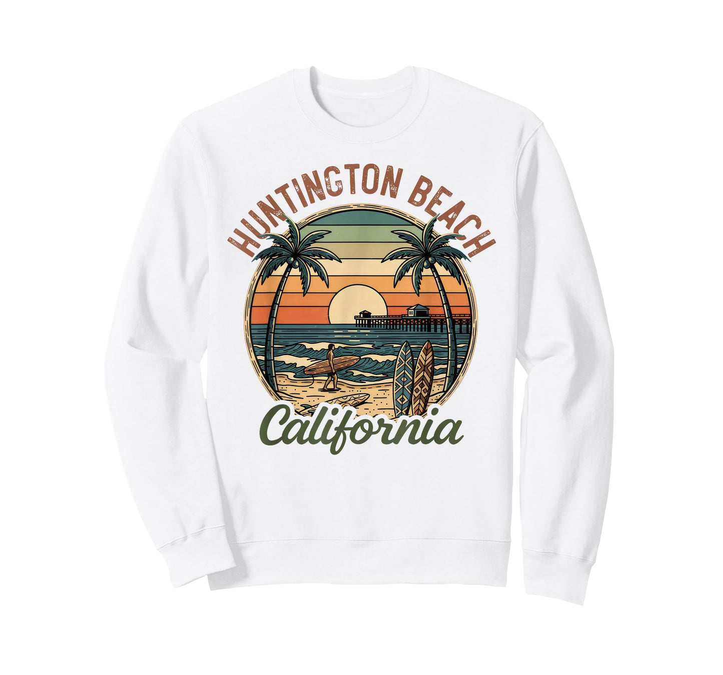 Huntington Beach California Los Angeles Surfer Vintage Gifts T-Shirt