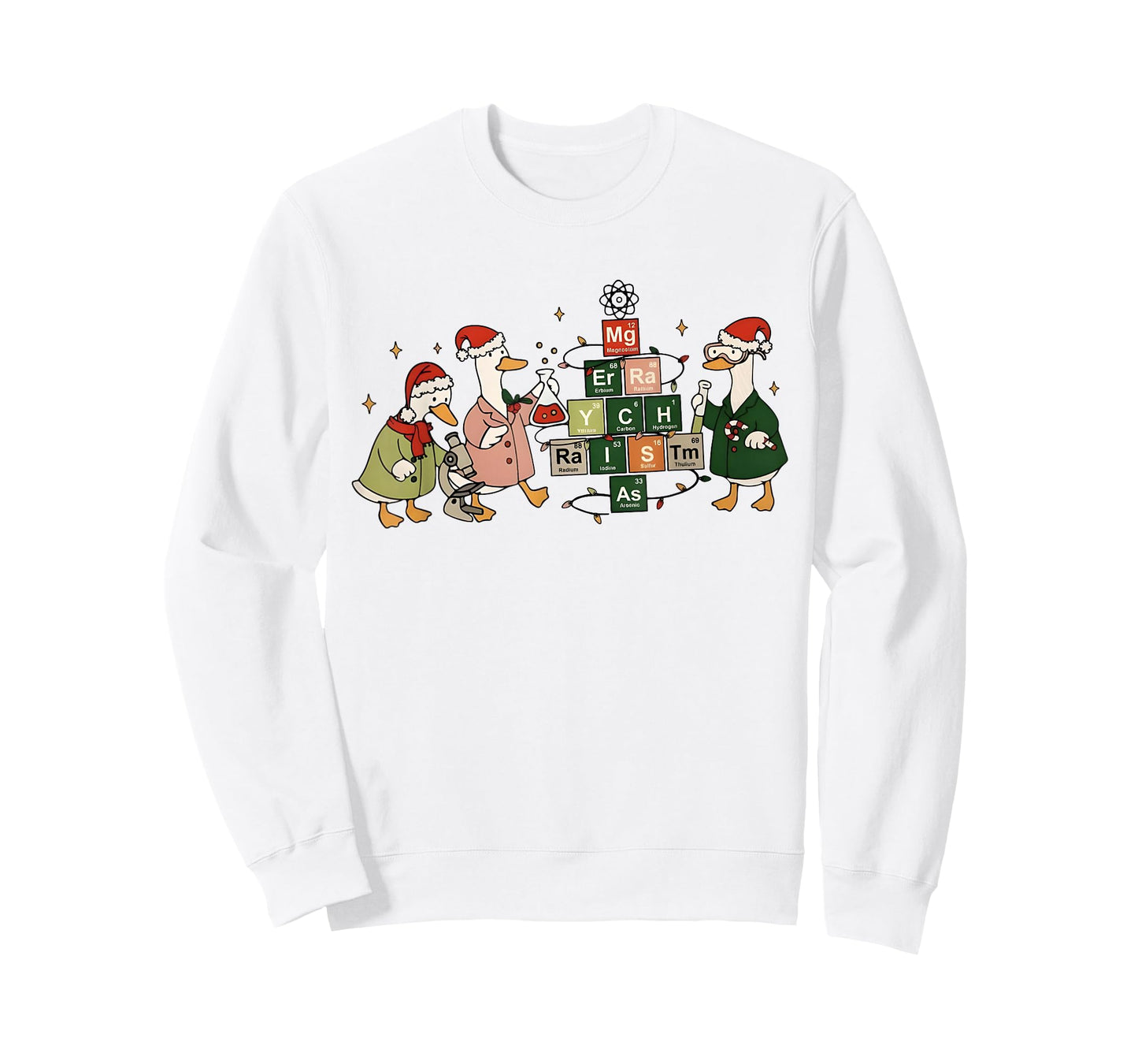 Merry Chemistmas Goose Chemistry Christmas Science Teacher T-Shirt