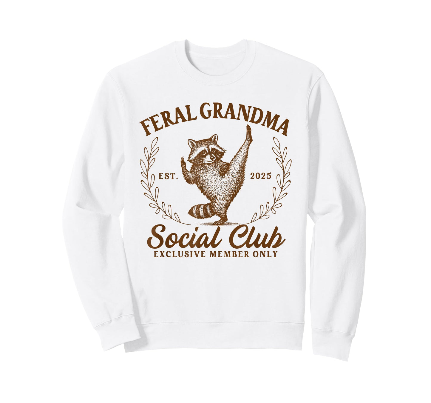 Raccoon Grandmother Feral Grandma Social Club 2025 Gigi Nana T-Shirt