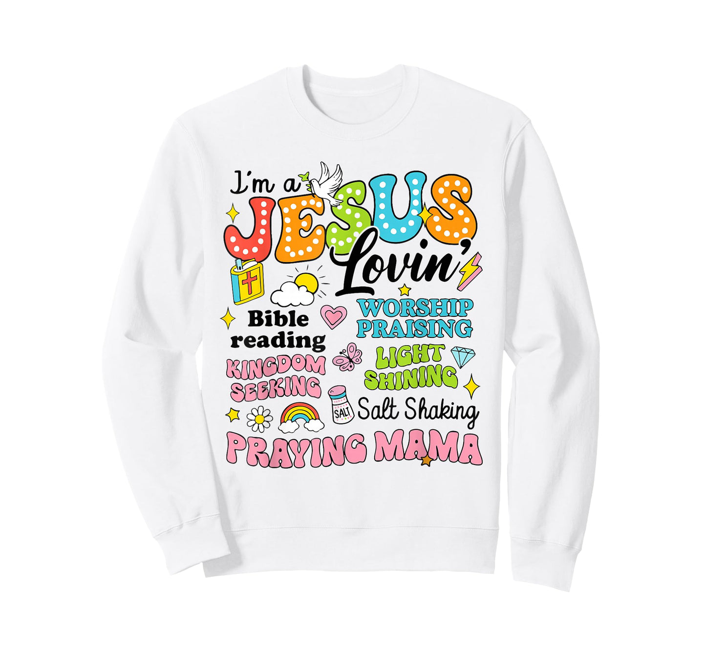 I'm A Jesus Loving Praying Mama Religious Christian Bible T-Shirt