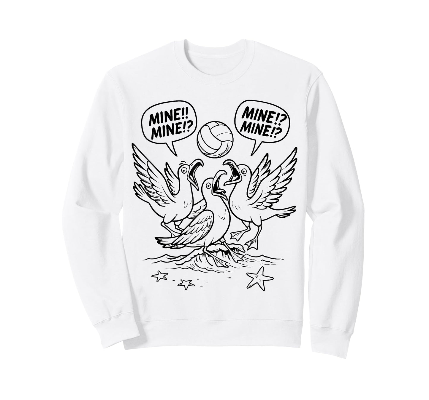Volleyball Costume for Girls Women, Volleyball Seagull Mine T-Shirt
