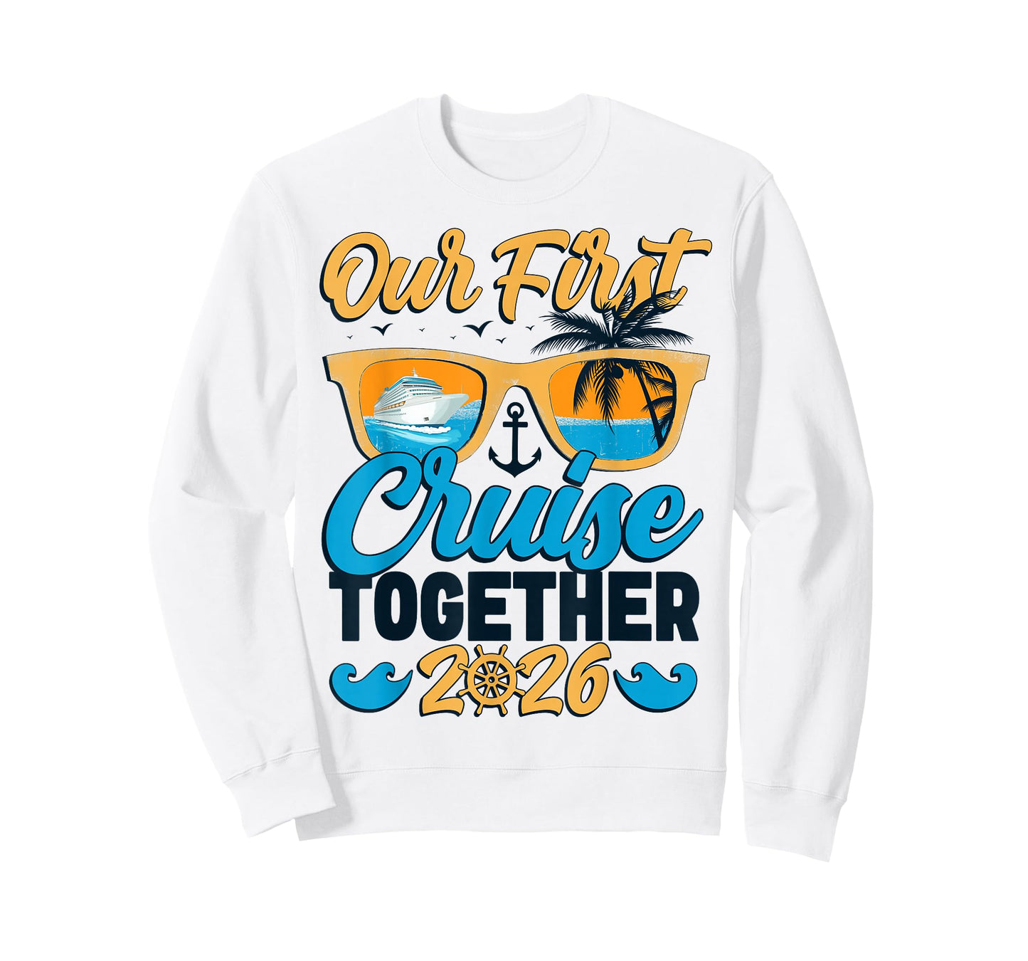Our First Cruise 2026 Together Cute Matching Couples Cruise T-Shirt