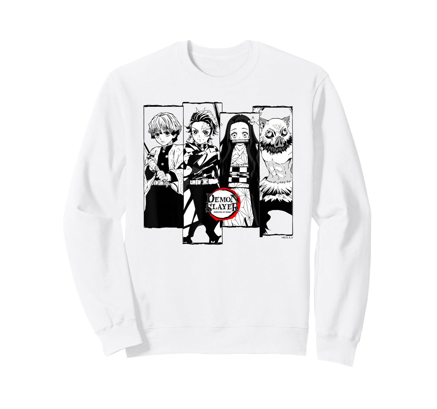 Demon Slayer: Kimetsu no Yaiba Slayer Corps Black and White T-Shirt