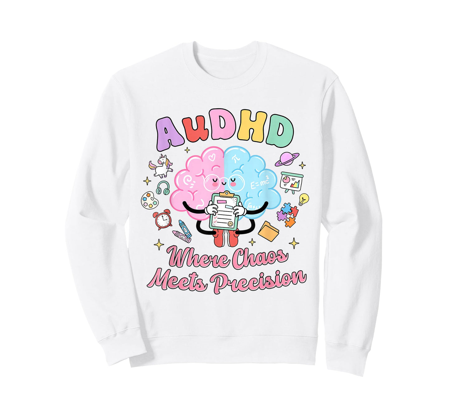 Neurodiversity Cute ADHD Autism AuDHD Neurospicy Teacher T-Shirt