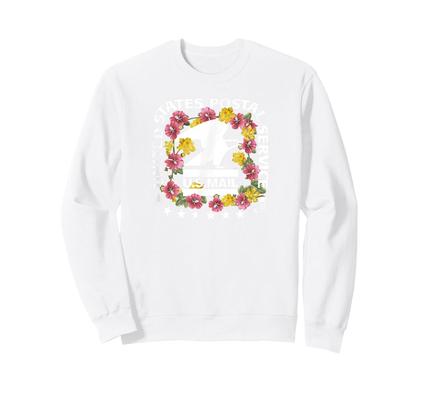 United States Postal Service Vintage Floral Logo USPS T-Shirt