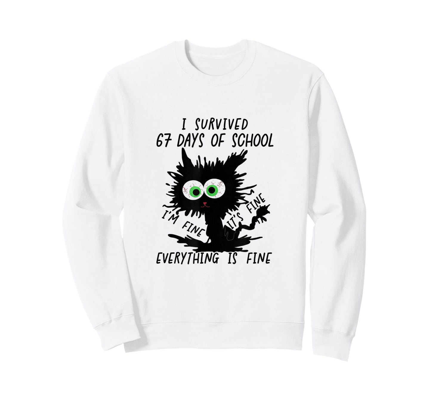 I Survived 67 Days of School Funny Six Seven Meme T-Shirt