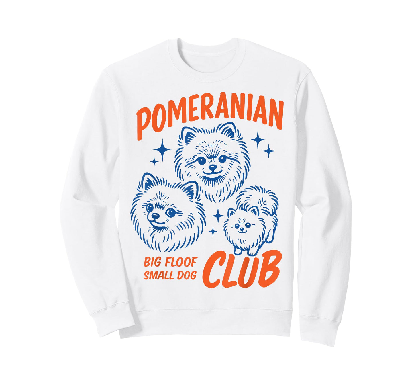 Retro Pomeranian Club Cute Small Dog Club Pet Lover T-Shirt