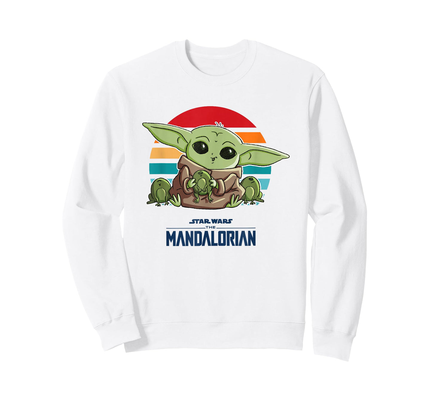 Star Wars The Mandalorian Grogu Vintage Sunset Frogs T-Shirt