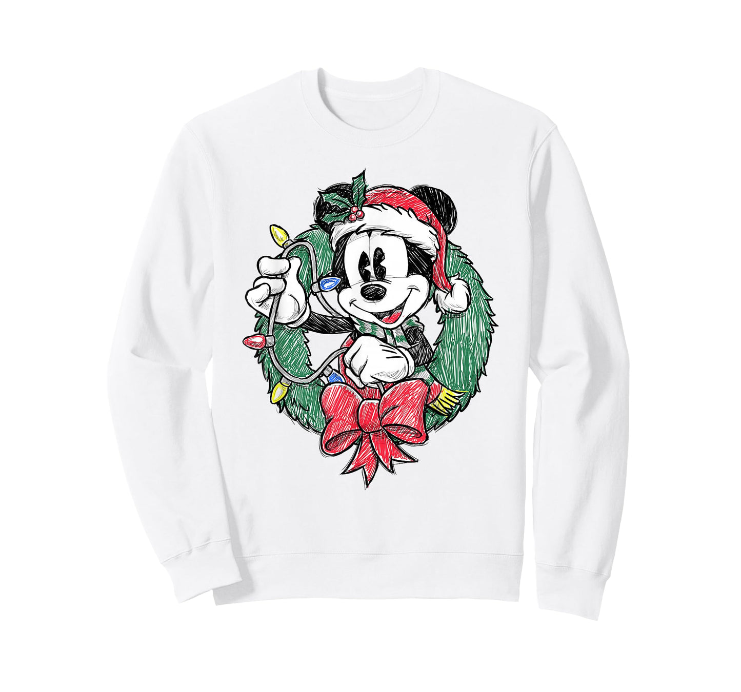 Disney Mickey and Friends Christmas Sketch Ornament Mickey T-Shirt