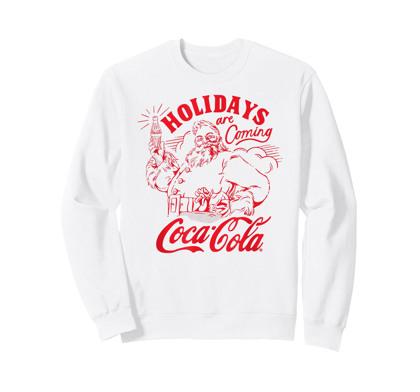 Coca-Cola Christmas Holidays Are Coming Vintage Poster T-Shirt