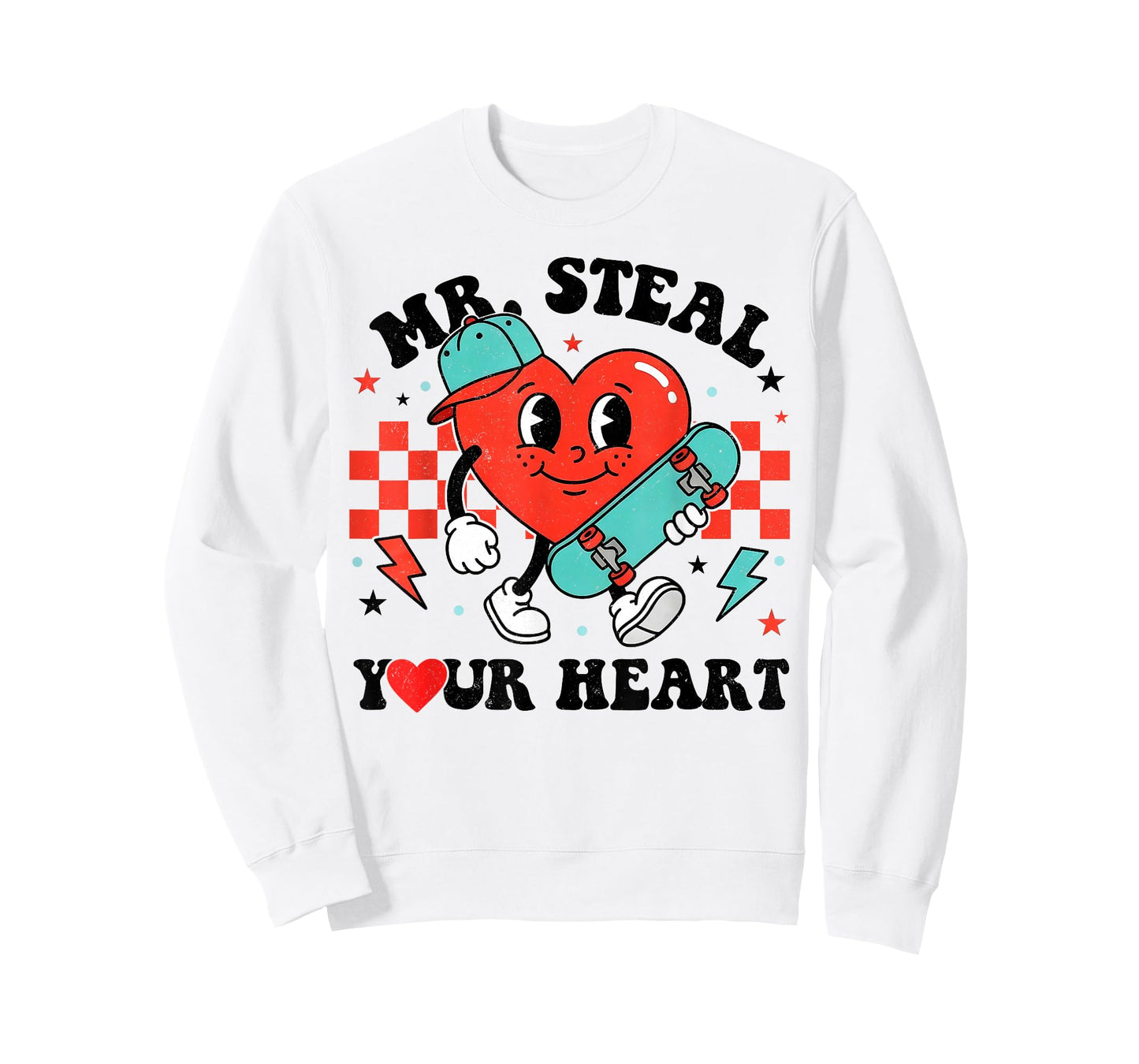 Mr Steal Your Heart for Boys Toddlers Valentine's Day Kids T-Shirt