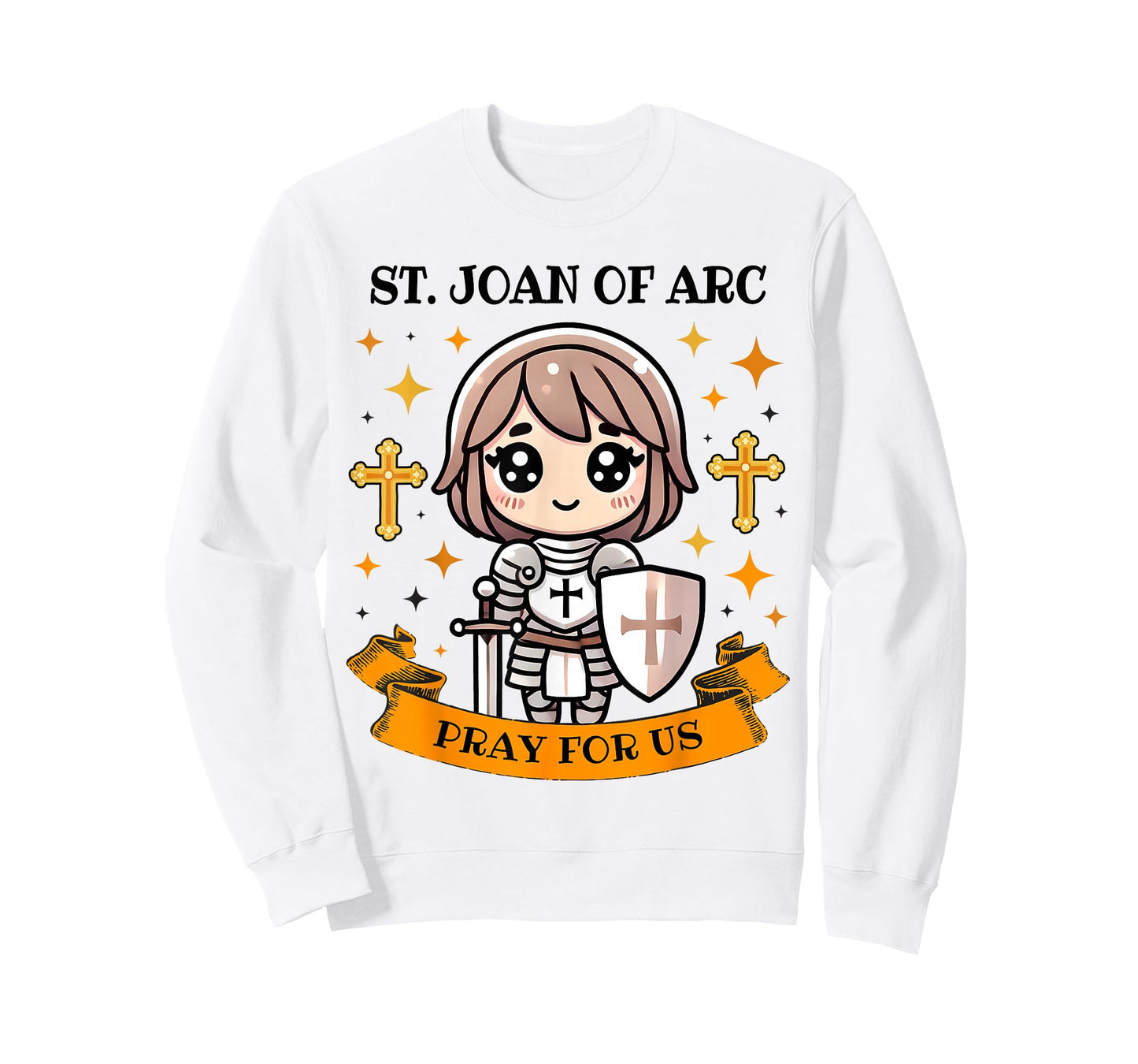 St Joan of Arc Catholic Christian Pray for Us Kids Toddlers T-Shirt