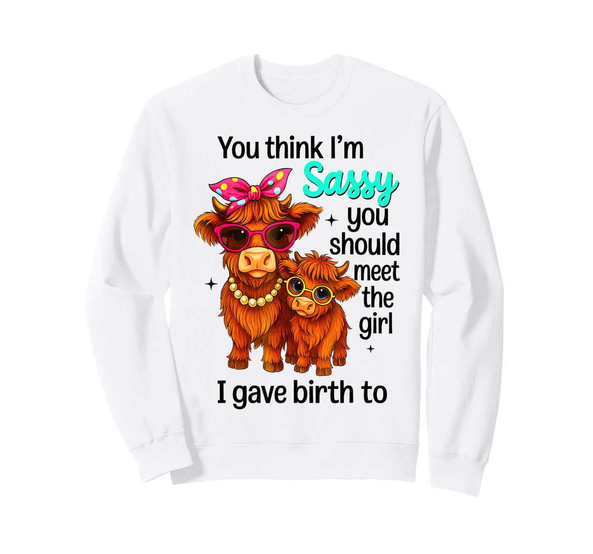 You Think I'm Sassy You Should Meet The Girl I Gave Birth to T-Shirt