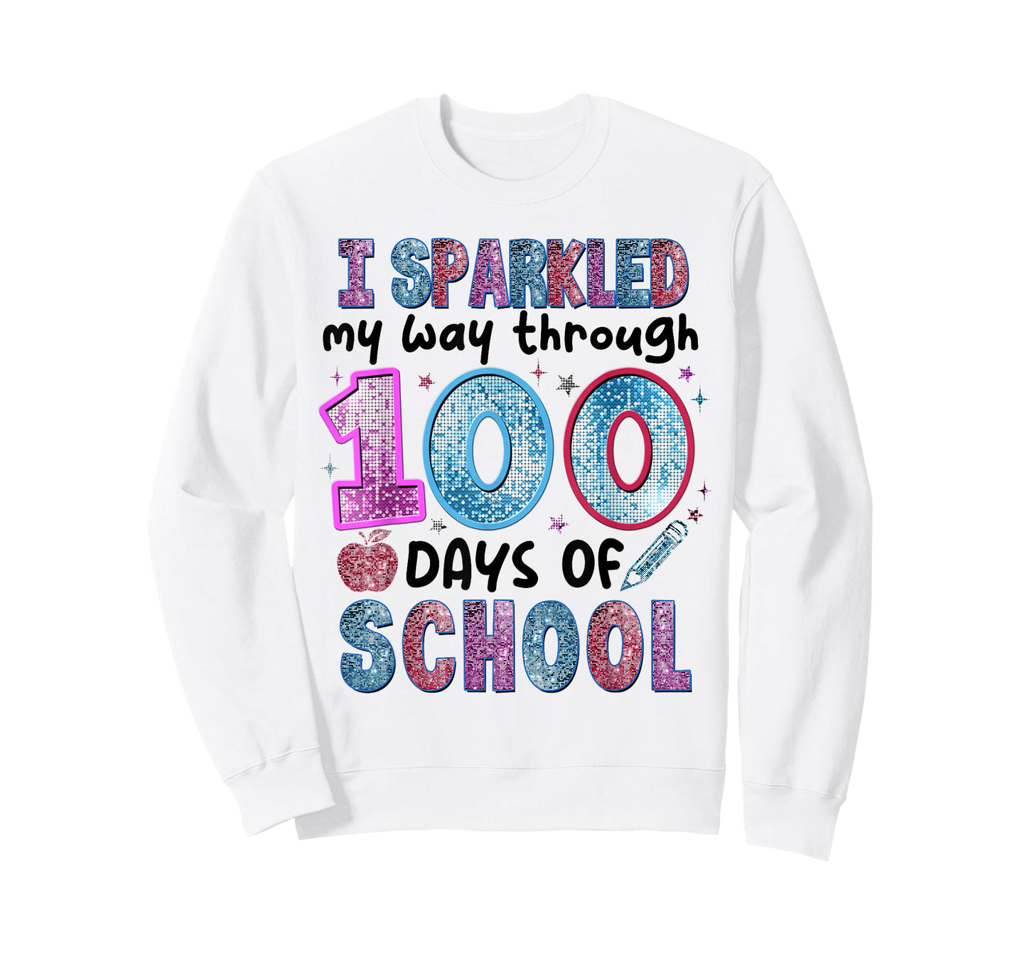Funny 100 Days of School Teacher Student Kids 100th Day T-Shirt