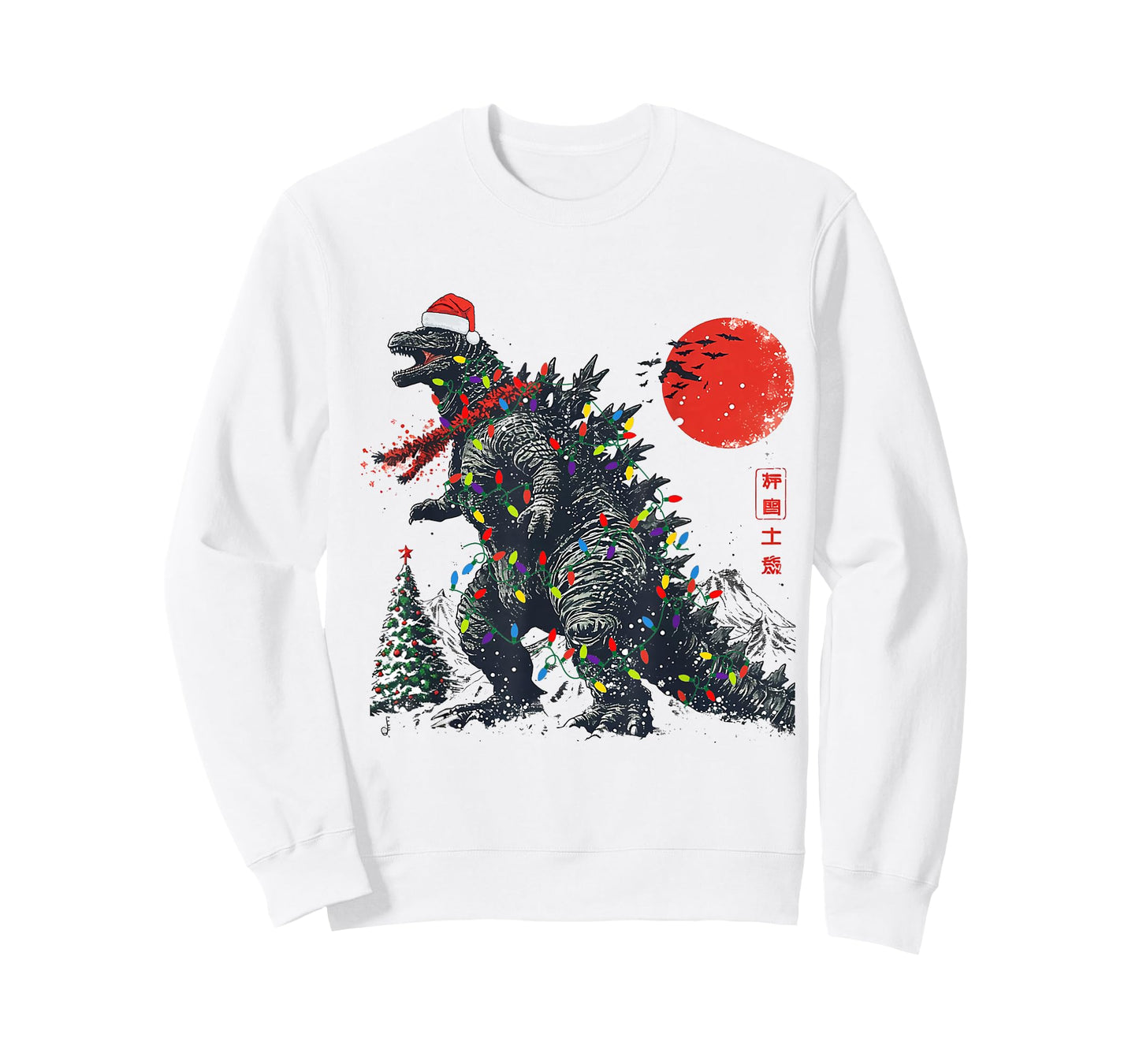 Kaiju Christmas Santazilla Japanese Monster Men Boys T-Shirt