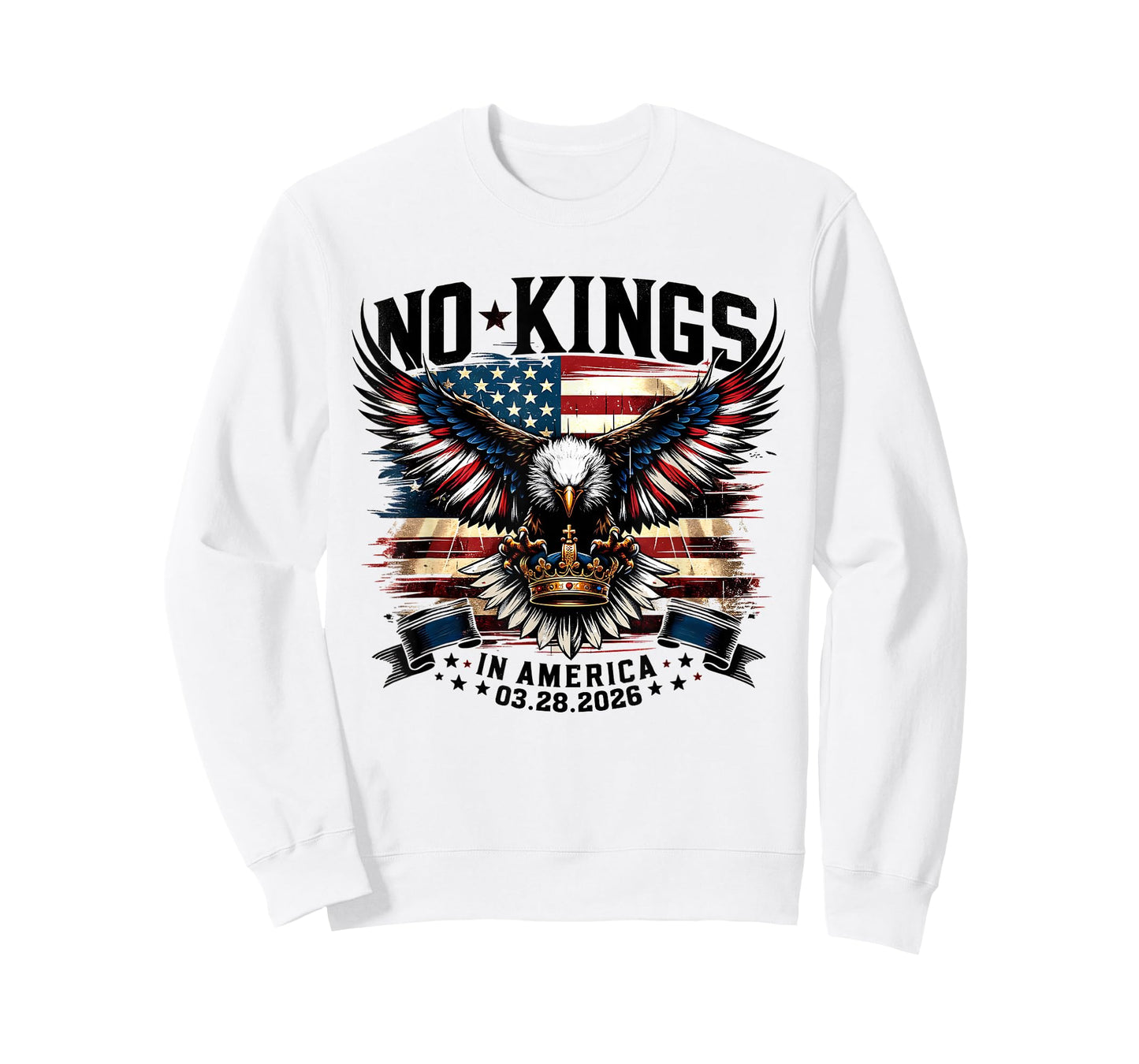 No Kings in America March 28 2026 No Kings Day Funny T-Shirt
