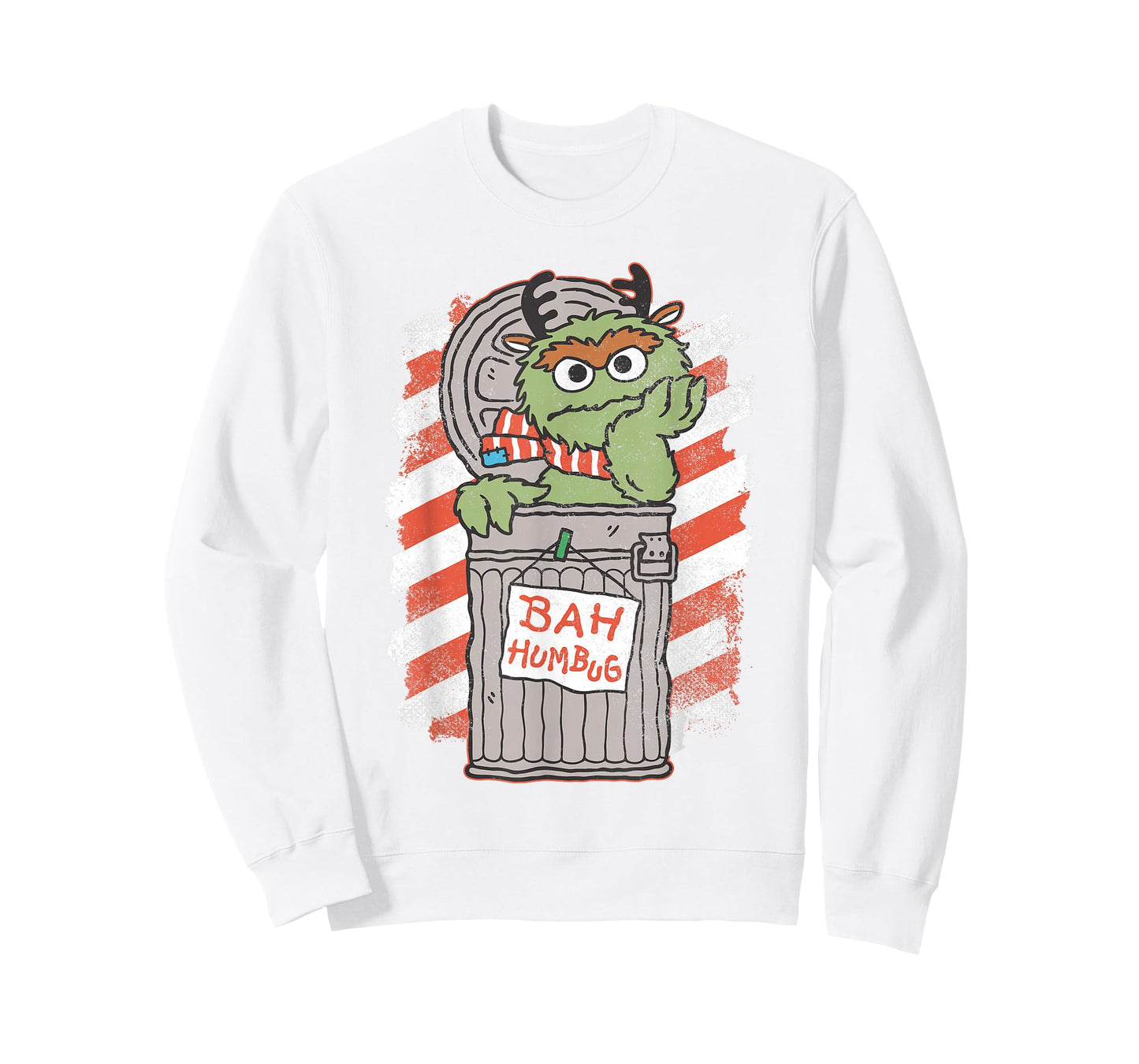 Sesame Street Bah Humbug Christmas Oscar Comic T-Shirt
