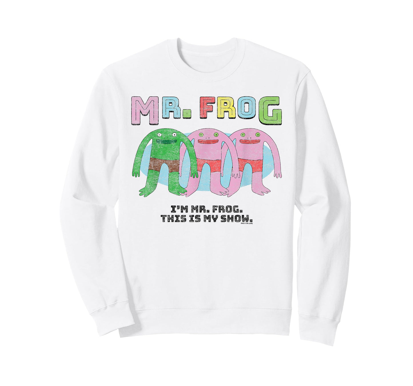 Smiling Friends Colorful Mr. Frog This is My Show Cartoon T-Shirt