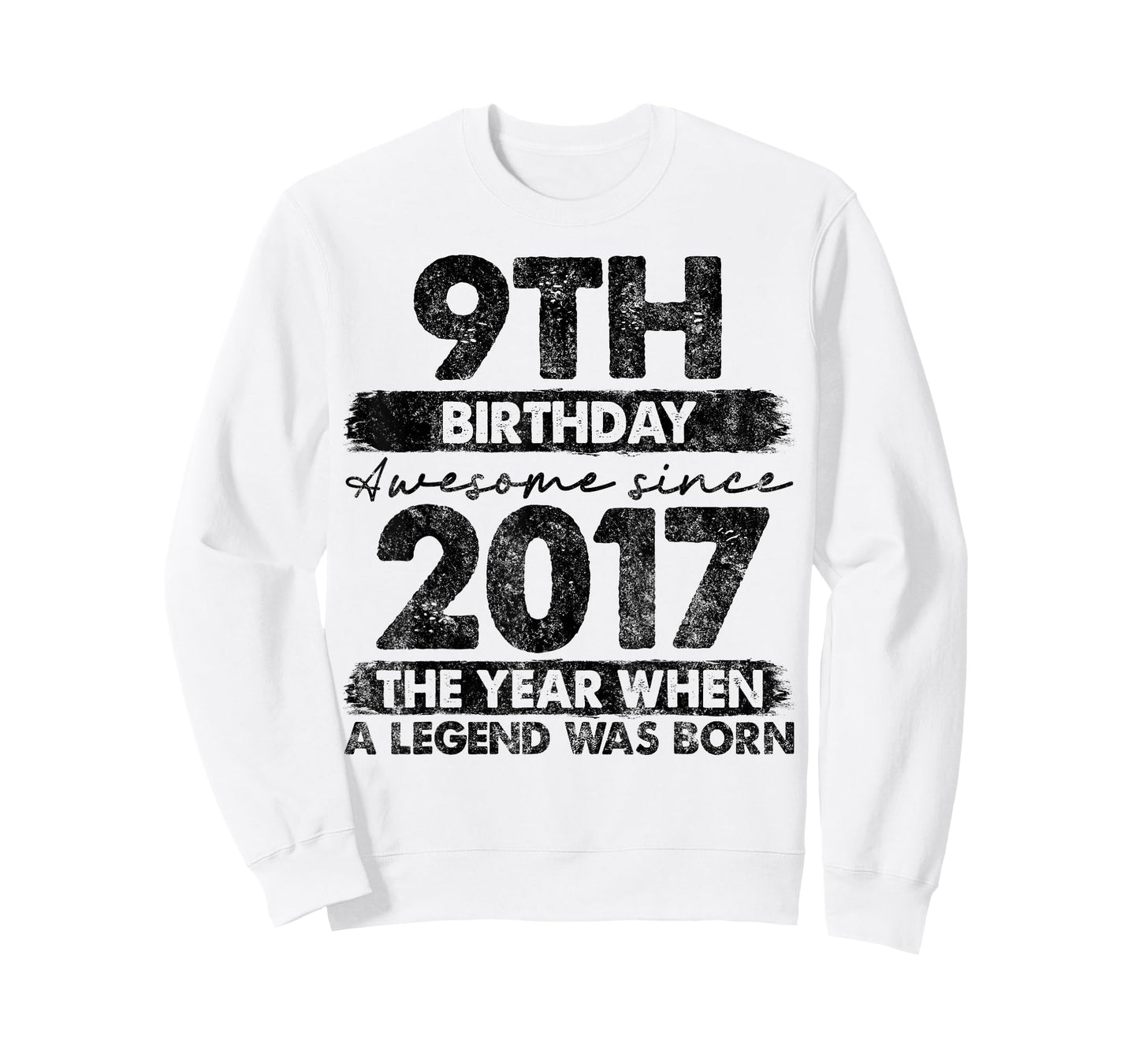 9 Year Old Gifts Vintage 2017 Limited Edition 9th Birthday T-Shirt