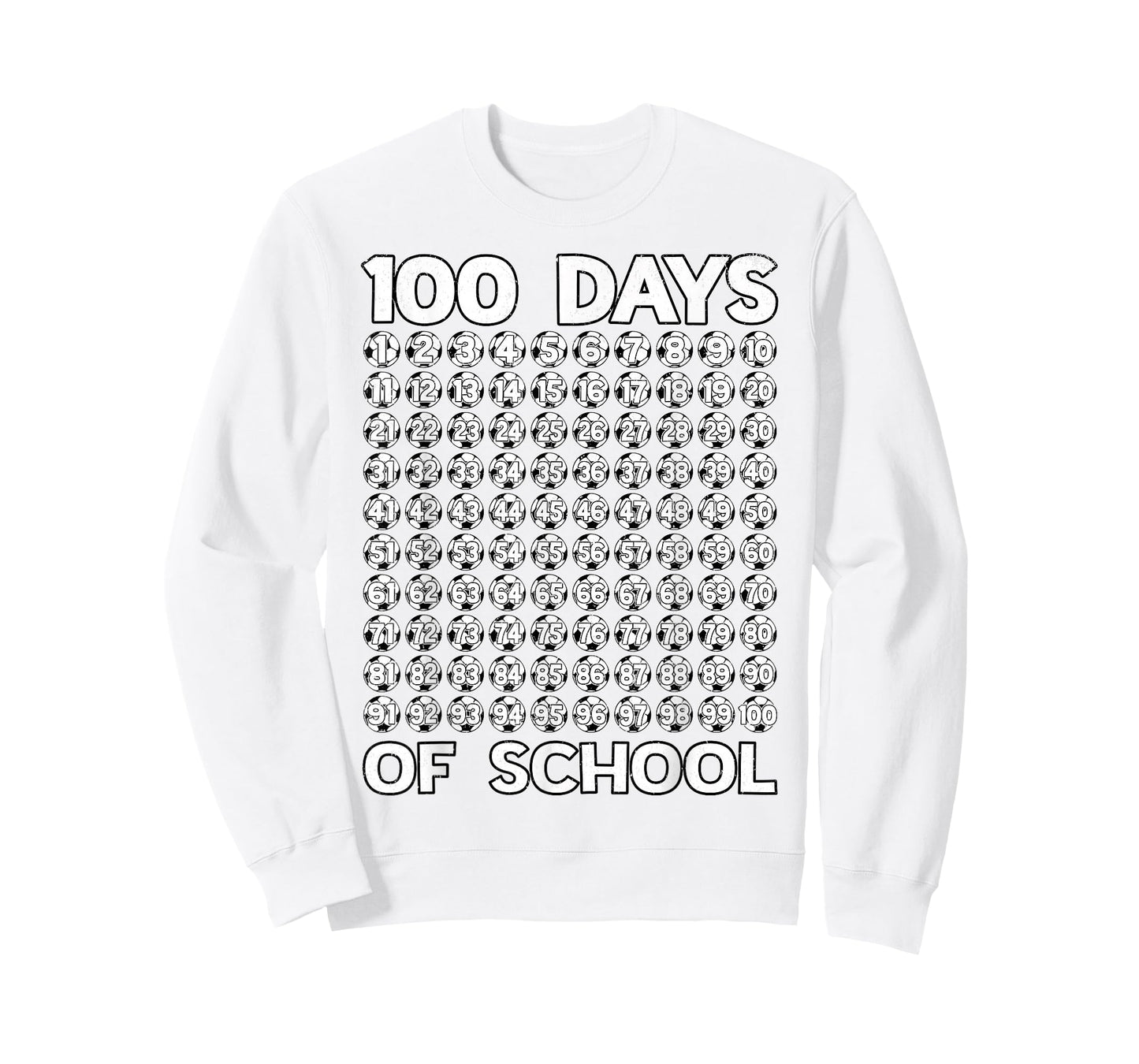 100 Days of School Soccer Balls 100th Day of School Boys T-Shirt