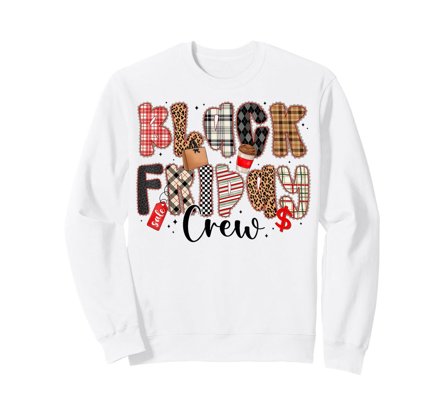 Friday Shopping Crew Black Shopping Family T-Shirt