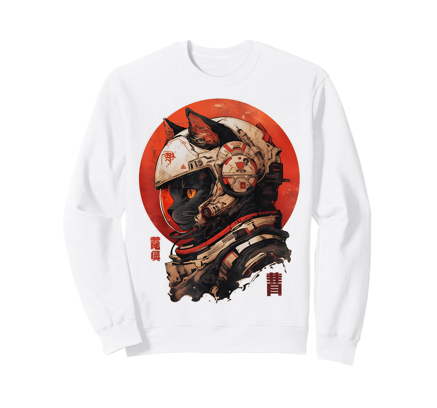 Astronaut Cat Space Cosmic Japanese Retro T-Shirt