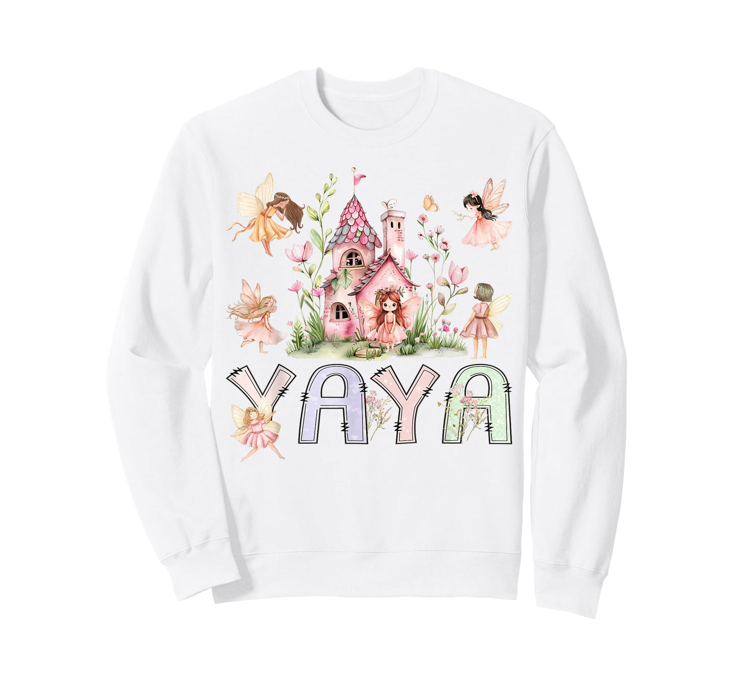 Fairy Yaya Magical Fairytale Birthday Girl Family Matching T-Shirt