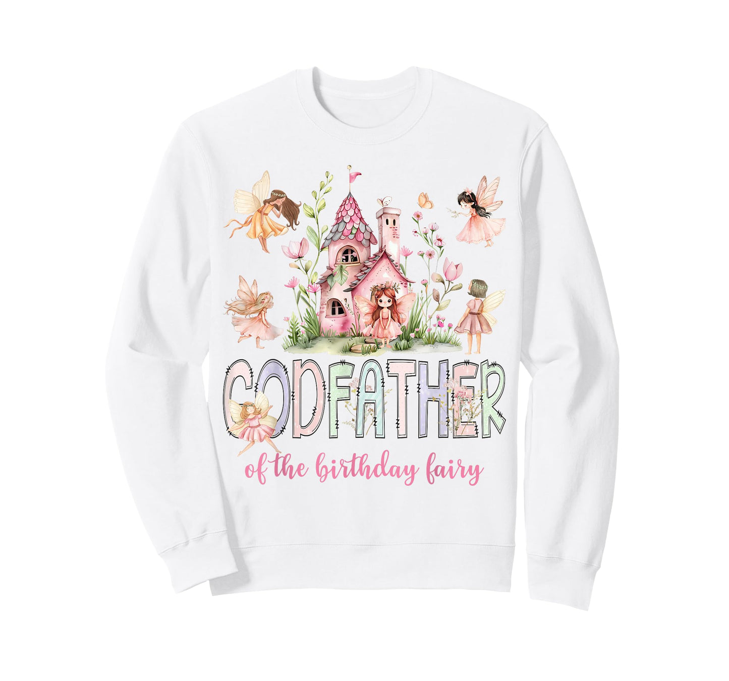 Godfather of The Birthday Fairy Magical Girl Matching T-Shirt