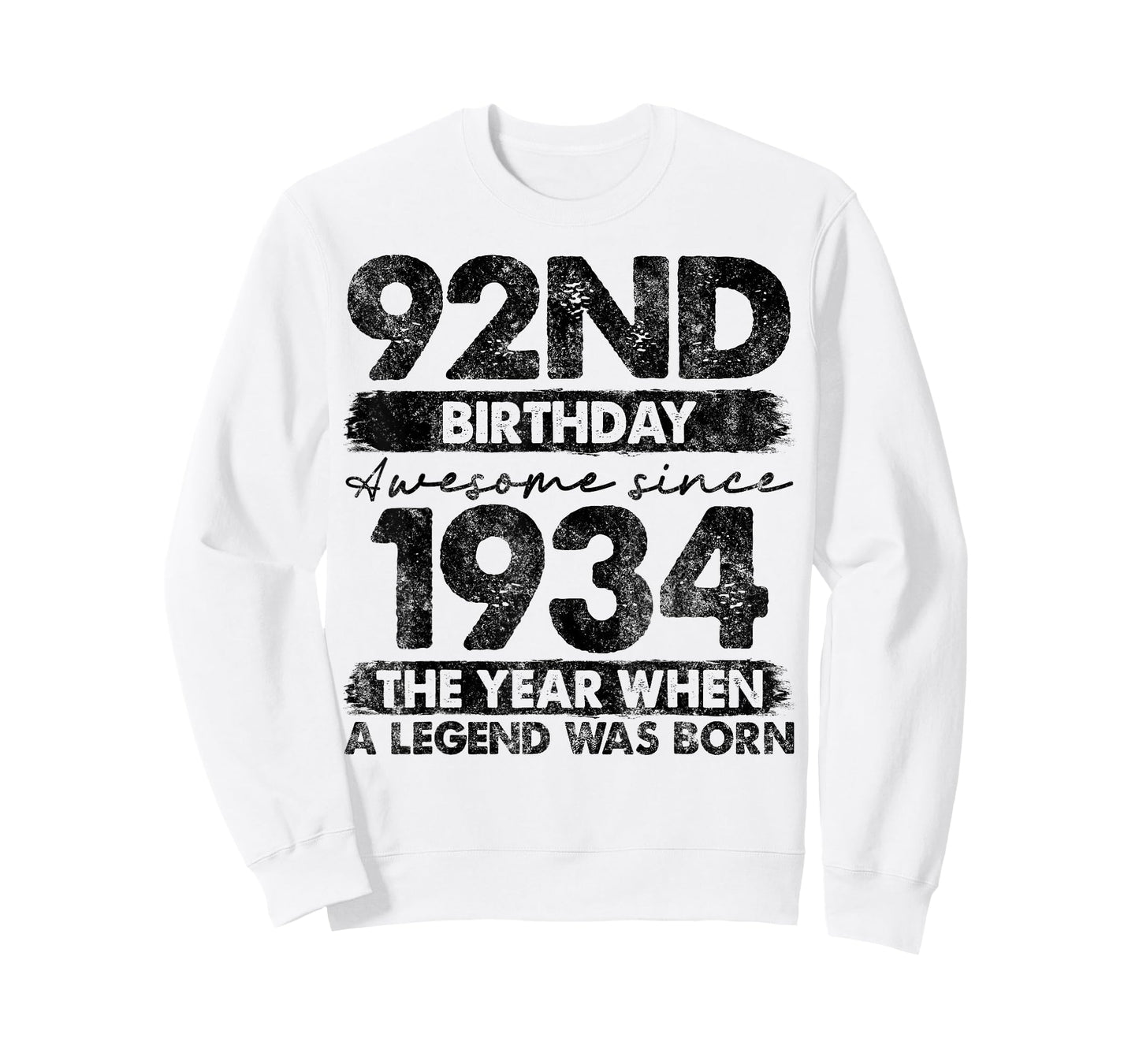 92 Year Old Gifts Vintage 1934 Limited Edition 92nd Birthday T-Shirt