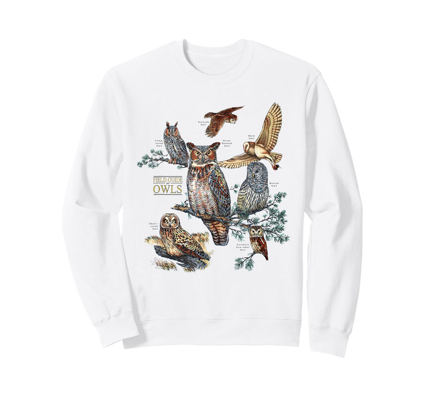 Field Guide to Owls Funny for Men Women T-Shirt